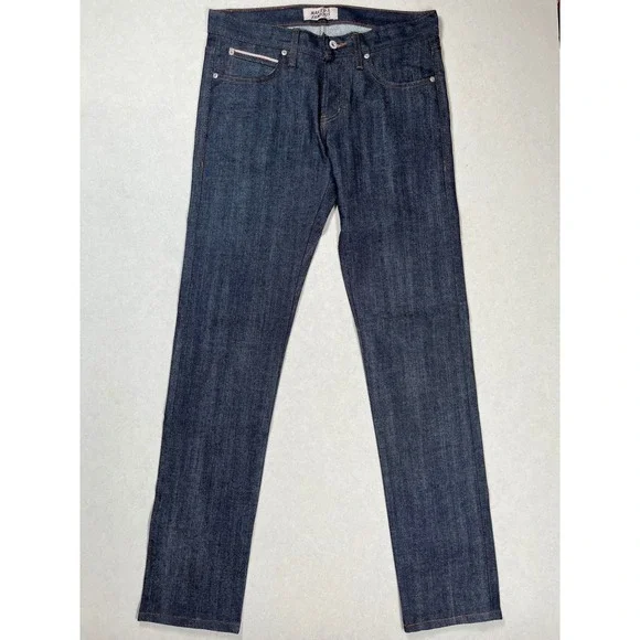 Naked & Famous Blue Super Skinny Guy Stretch Selvedge Denim Jeans Sz 32 Japanese - Picture 2 of 10